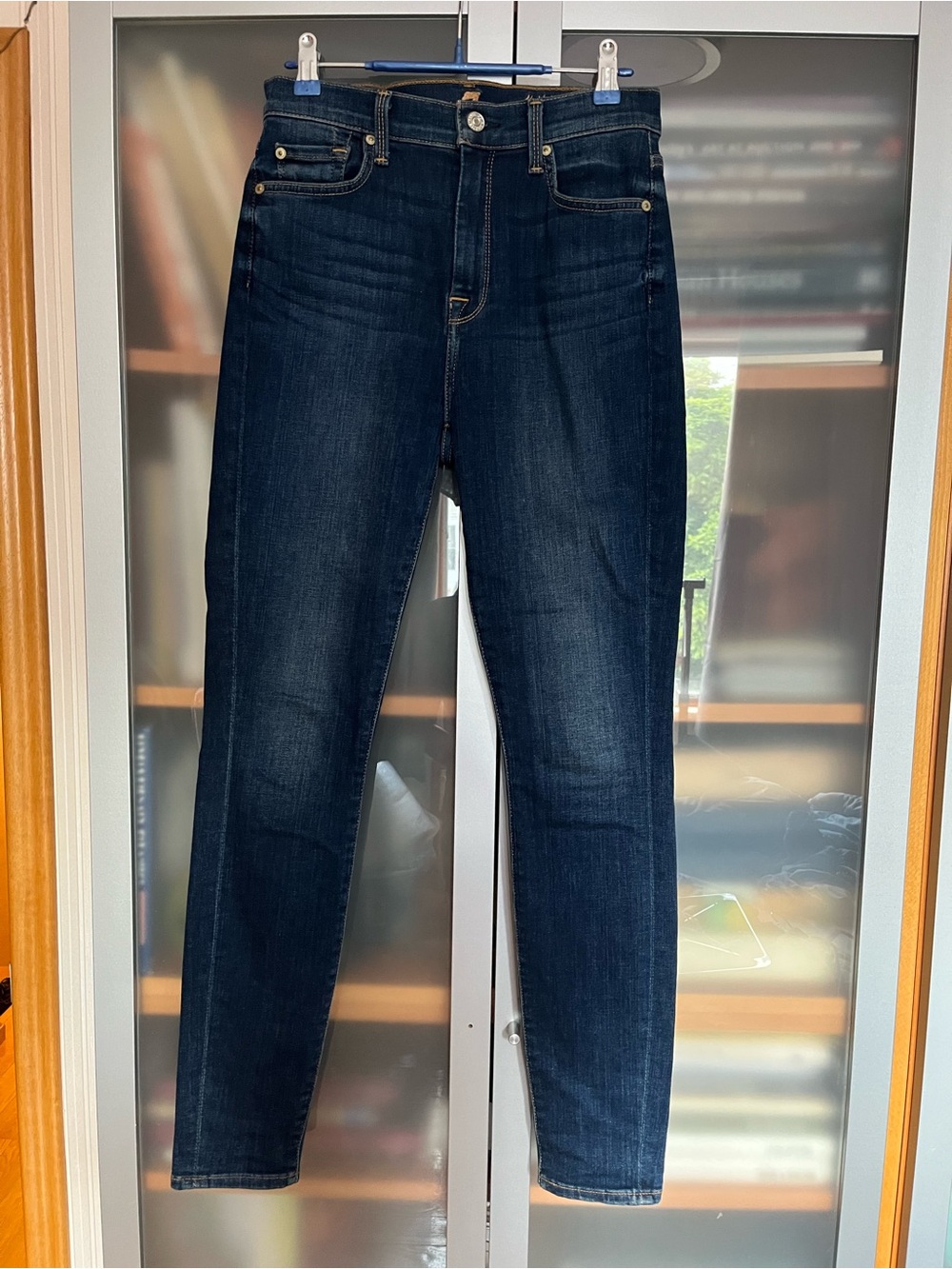 Worn twice 7 For All Mankind high waist skinny jeans size 27